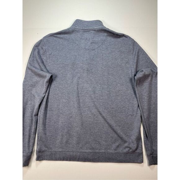 Johnnie-O Casual 1/4 Zip Avon Old Farm Embroidered Logo Meteor Blue Size Medium - Picture 5 of 7